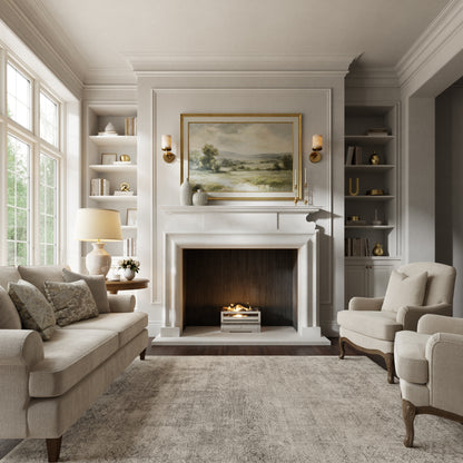 Carrington Beige Limestone Honed Marble Fireplace 1700mm