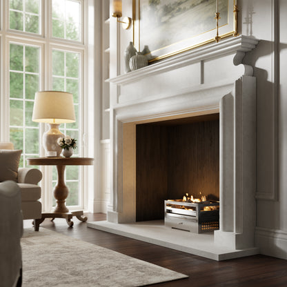 Carrington Beige Limestone Honed Marble Fireplace 1700mm