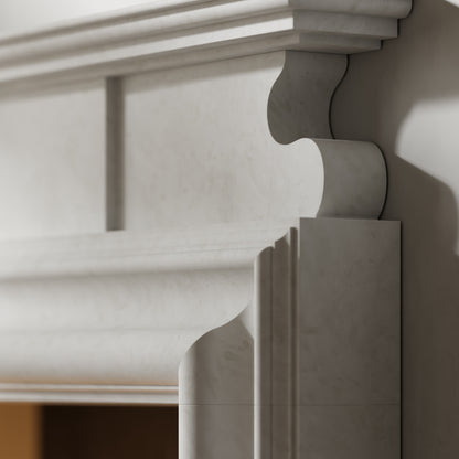 Carrington Beige Limestone Honed Marble Fireplace 1700mm