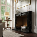 Chalis Nero Marquina Honed Marble Fireplace 1500mm