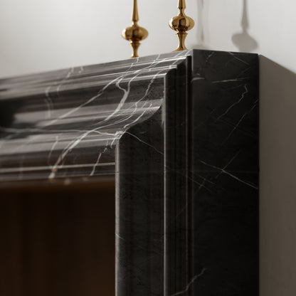 Chalis Pietra Grey Honed Marble Fireplace 1500mm