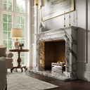 Chambord Calacatta Viola Honed Marble Fireplace 1600mm