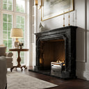 Chambord Nero Marquina Honed Marble Fireplace 1600mm
