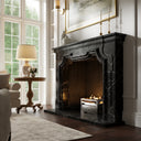 Chantilly Nero Marquina Honed Marble Fireplace 1720mm