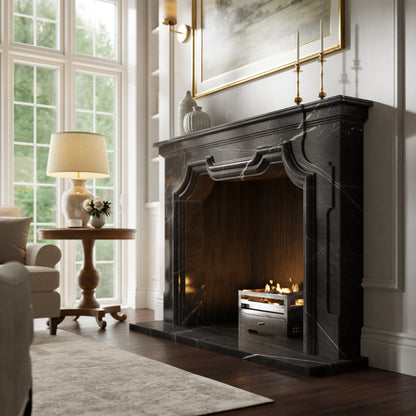 Chantilly Pietra Grey Honed Marble Fireplace 1720mm