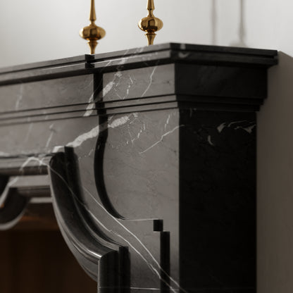Chantilly Pietra Grey Honed Marble Fireplace 1720mm