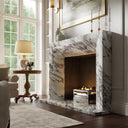 Clermont Calacatta Viola Honed Marble Fireplace 1600mm
