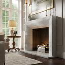 Clermont Carrara Honed Marble Fireplace 1600mm