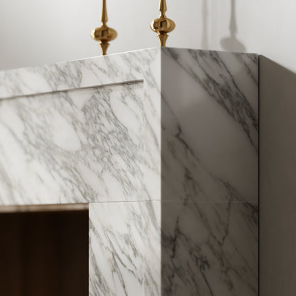 Collingham Arabescato Honed Marble Fireplace 1600mm