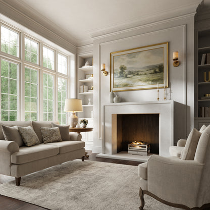 Collingham Beige Limestone Honed Marble Fireplace 1600mm