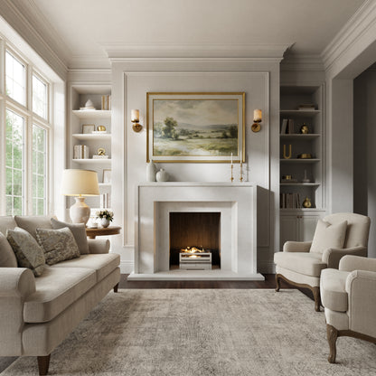 Collingham Beige Limestone Honed Marble Fireplace 1600mm