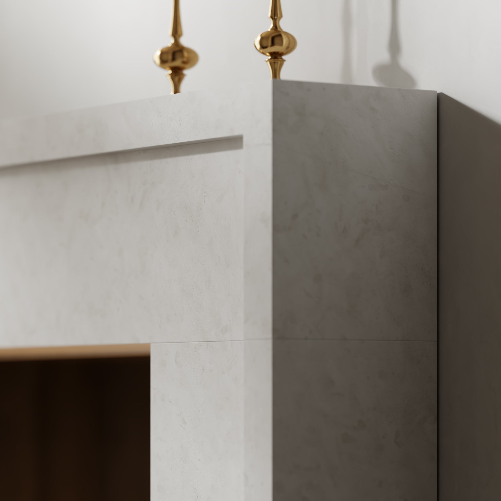 Collingham Beige Limestone Honed Marble Fireplace 1600mm