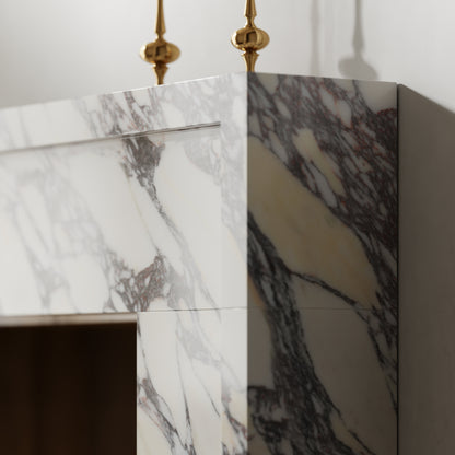 Collingham Calacatta Viola Honed Marble Fireplace 1600mm