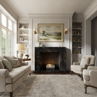 Collingham Nero Marquina Honed Marble Fireplace 1600mm