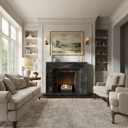 Collingham Pietra Grey Honed Marble Fireplace 1600mm