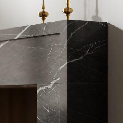 Collingham Pietra Grey Honed Marble Fireplace 1600mm