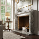 Corinthia Arabescato Honed Marble Fireplace 1600mm