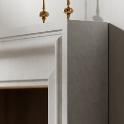 Corinthia Beige Limestone Honed Marble Fireplace 1600mm