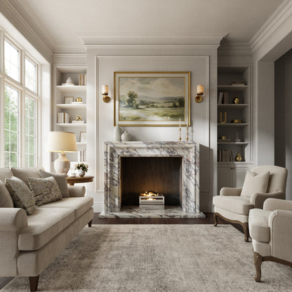 Corinthia Calacatta Viola Honed Marble Fireplace 1600mm