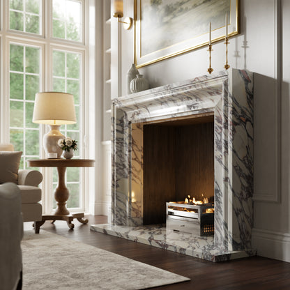 Corinthia Calacatta Viola Honed Marble Fireplace 1600mm