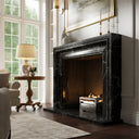 Corinthia Nero Marquina Honed Marble Fireplace 1600mm