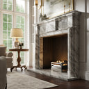 Madeleine Arabescato Honed Marble Fireplace 1830mm