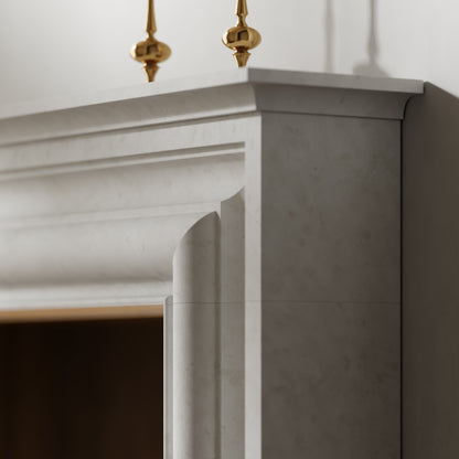 Monarch Beige Limestone Honed Marble Fireplace 1680mm