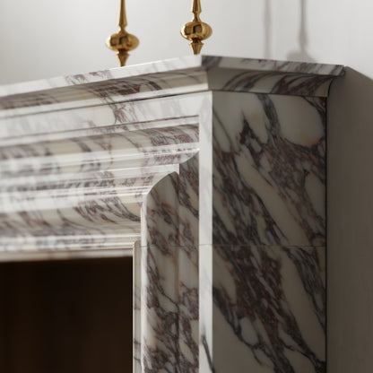 Monarch Calacatta Viola Honed Marble Fireplace 1680mm