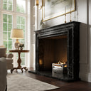 Monarch Nero Marquina Honed Marble Fireplace 1680mm
