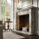 Renais Arabescato Honed Marble Fireplace 1900mm
