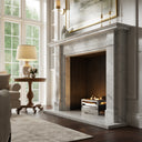 Renais Carrara Honed Marble Fireplace 1900mm