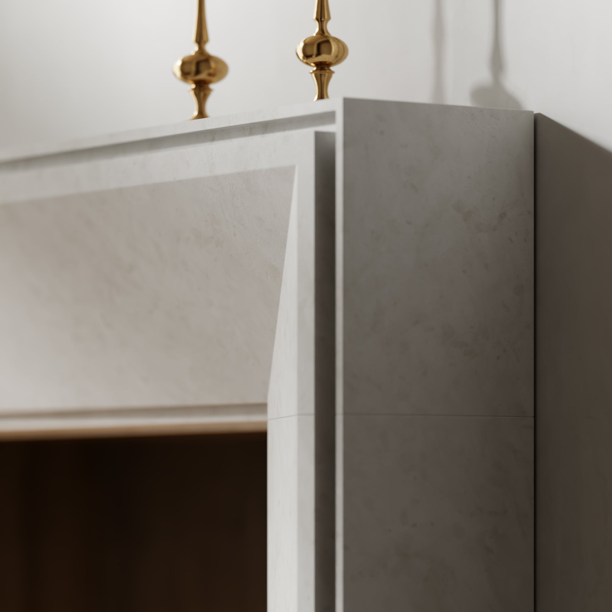 Reve Beige Limestone Honed Marble Fireplace 1600mm