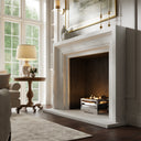 Valois Beige Limestone Honed Marble Fireplace 1700mm