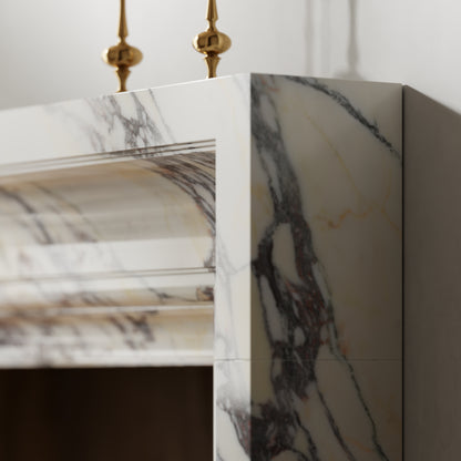 Valois Calacatta Viola Honed Marble Fireplace 1700mm