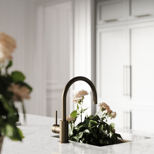Giro Single Lever Kitchen Mixer Tap Brushed Bronze