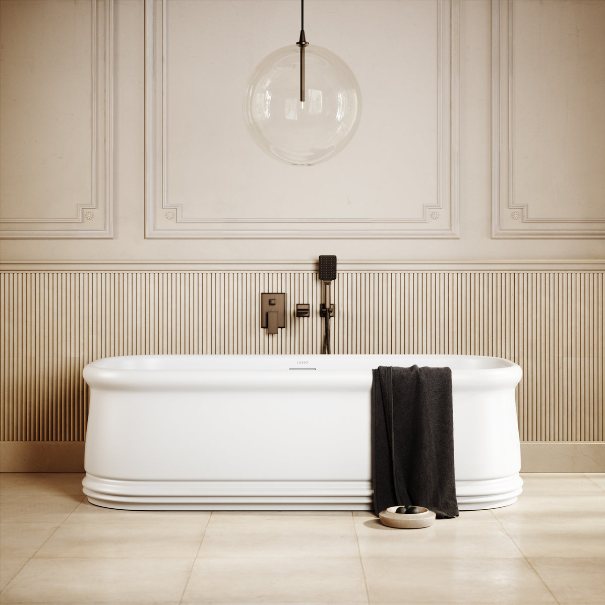 Grandeur Freestanding Stone Bath 1780mm