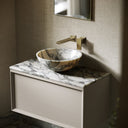 Italia Arabescato Marble Countertop Basin 400mm