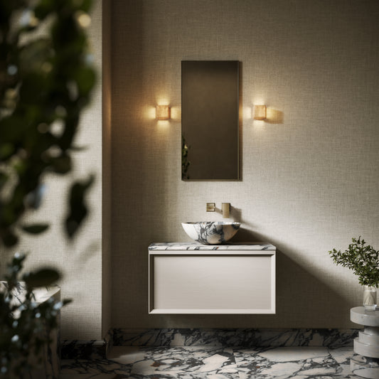 Italia Calacatta Viola Marble Countertop Basin 400mm