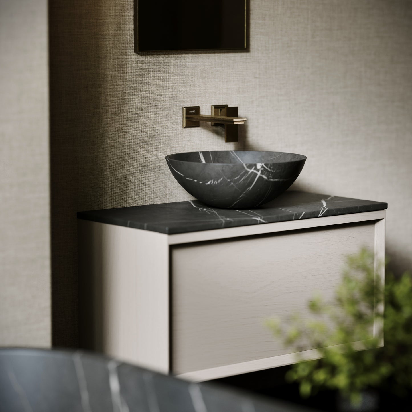 Italia Pietra Grey Marble Countertop Basin 400mm
