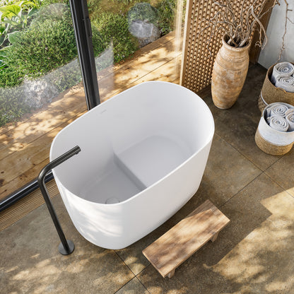 Lusso Light Kumo Freestanding Japanese Soaking Bath 1000mm