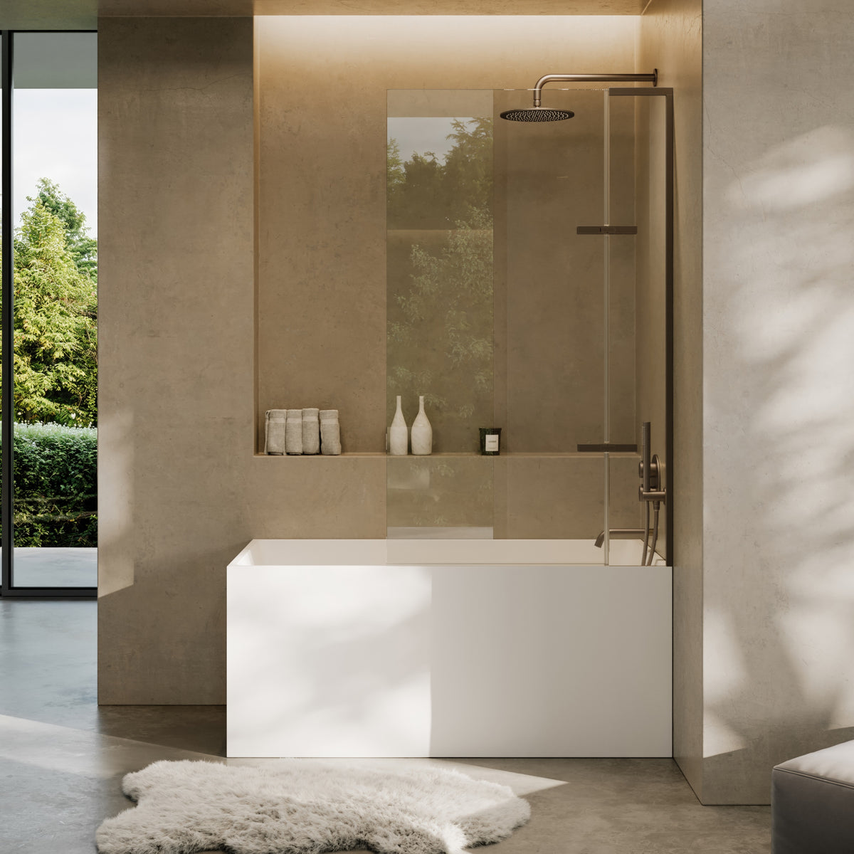 Lusso Light Kube Freestanding Bath 1400mm