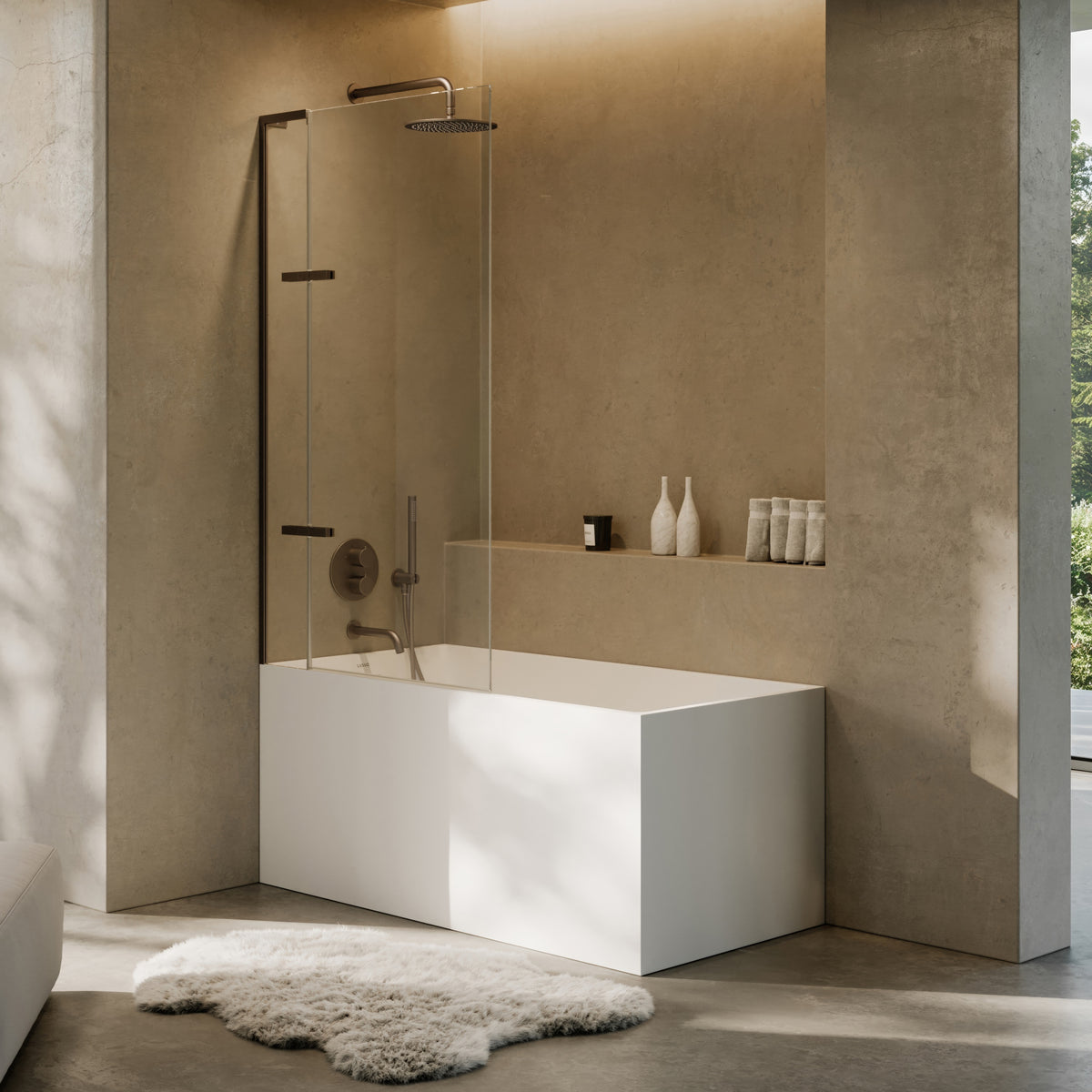 Lusso Light Kube Freestanding Bath 1400mm