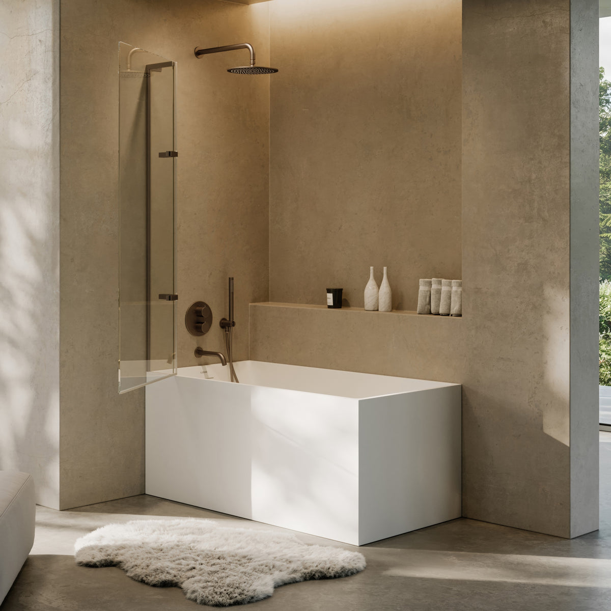 Lusso Light Kube Freestanding Bath 1400mm