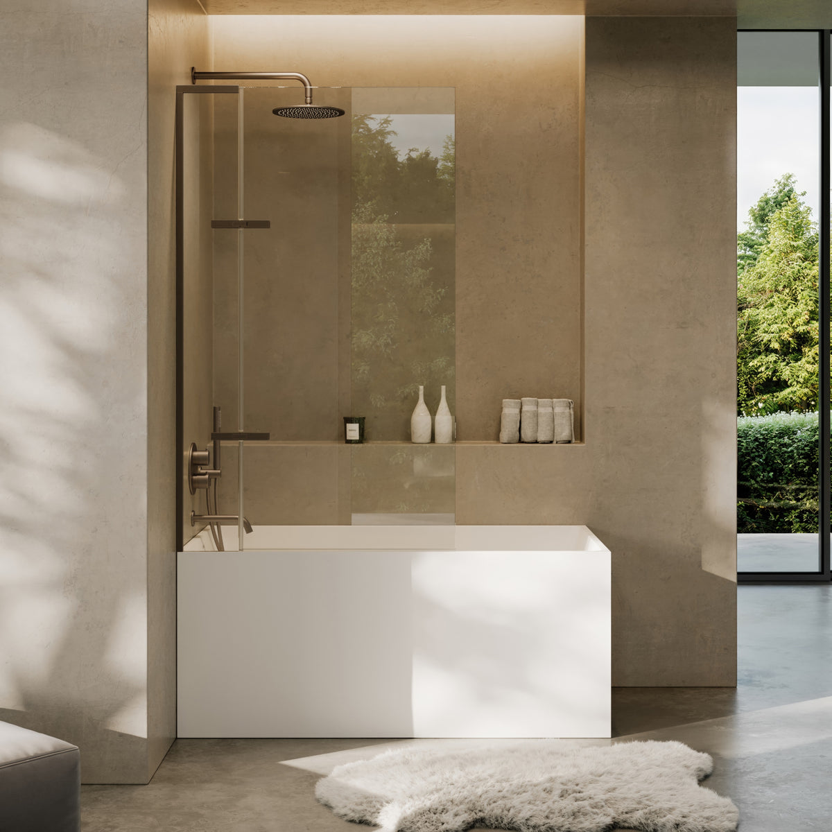 Lusso Light Kube Freestanding Bath 1400mm