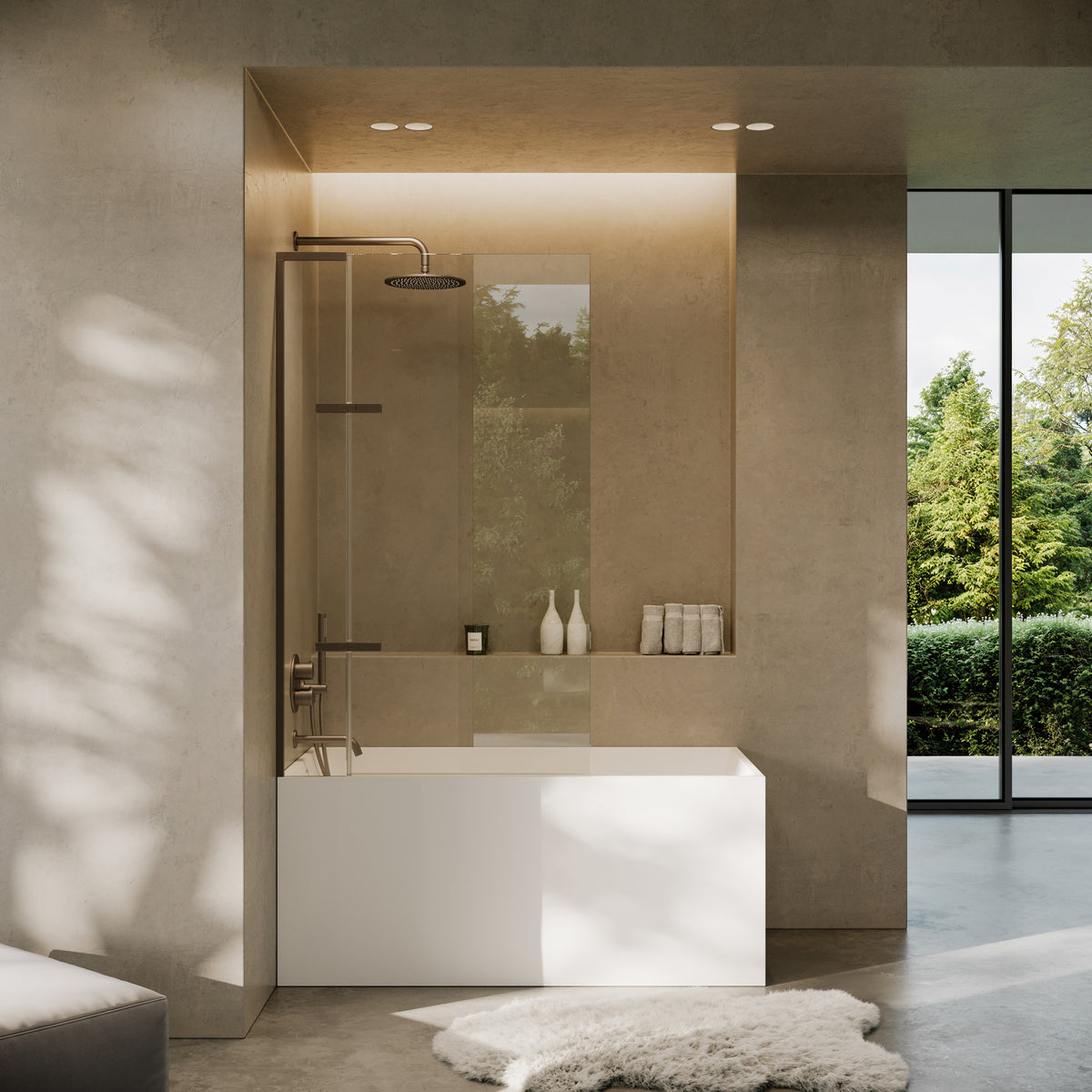 Lusso Light Kube Freestanding  Bath 1400mm