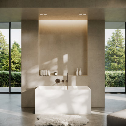 Lusso Light Kube Freestanding  Bath 1400mm