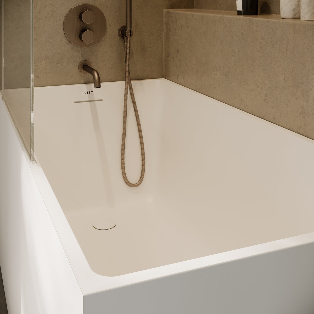 Lusso Light Kube Freestanding Bath 1400mm