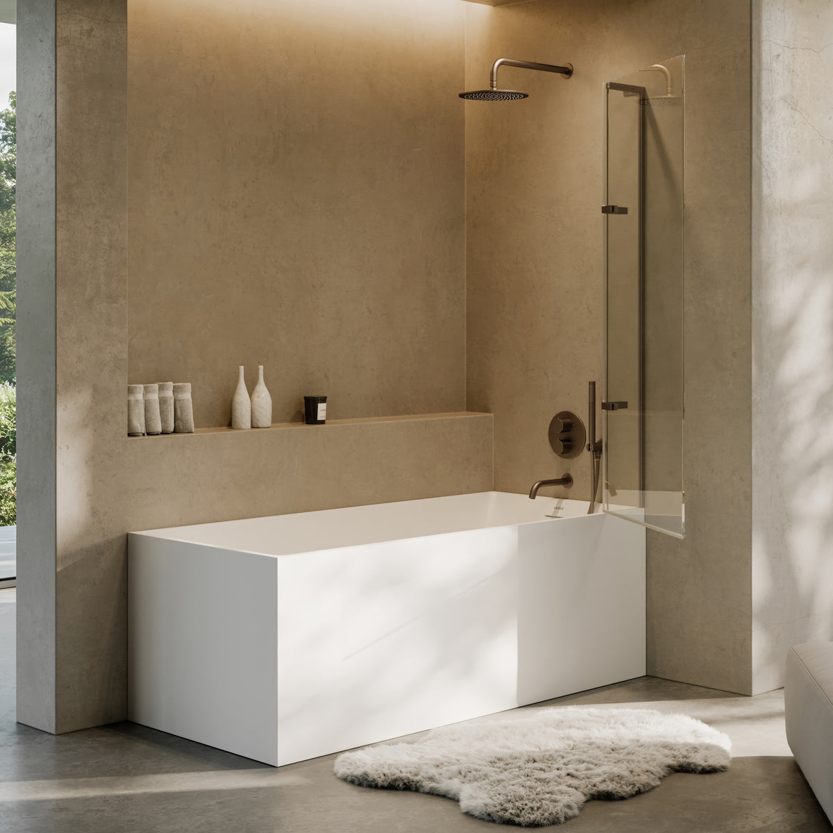 Lusso Light Kube Freestanding Bath 1700mm