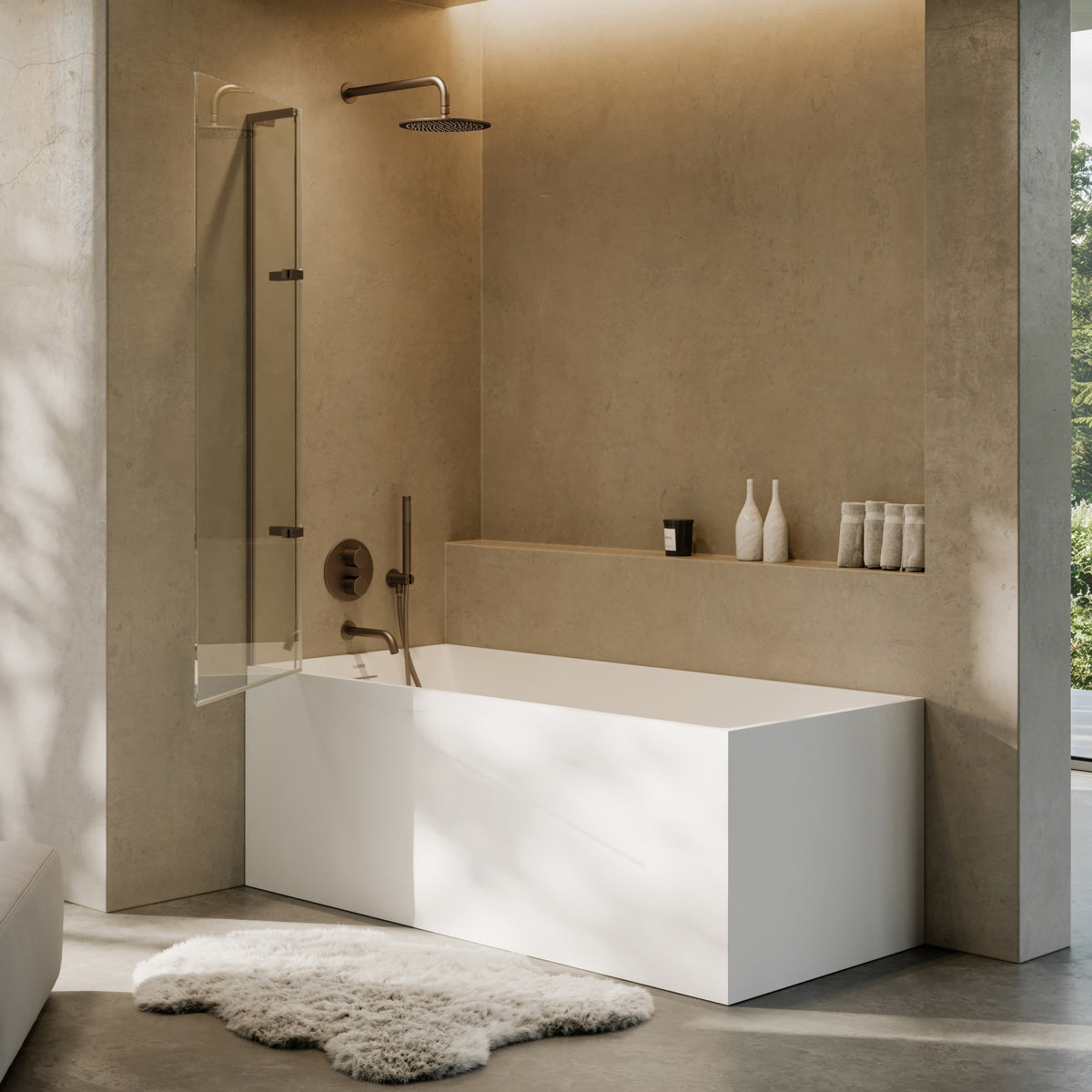 Lusso Light Kube Freestanding Bath 1700mm
