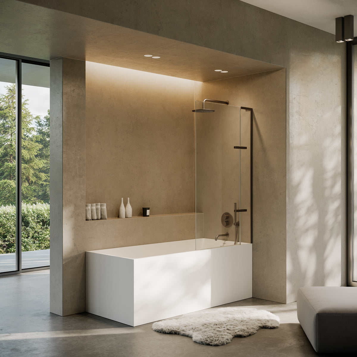 Lusso Light Kube Freestanding Bath 1700mm